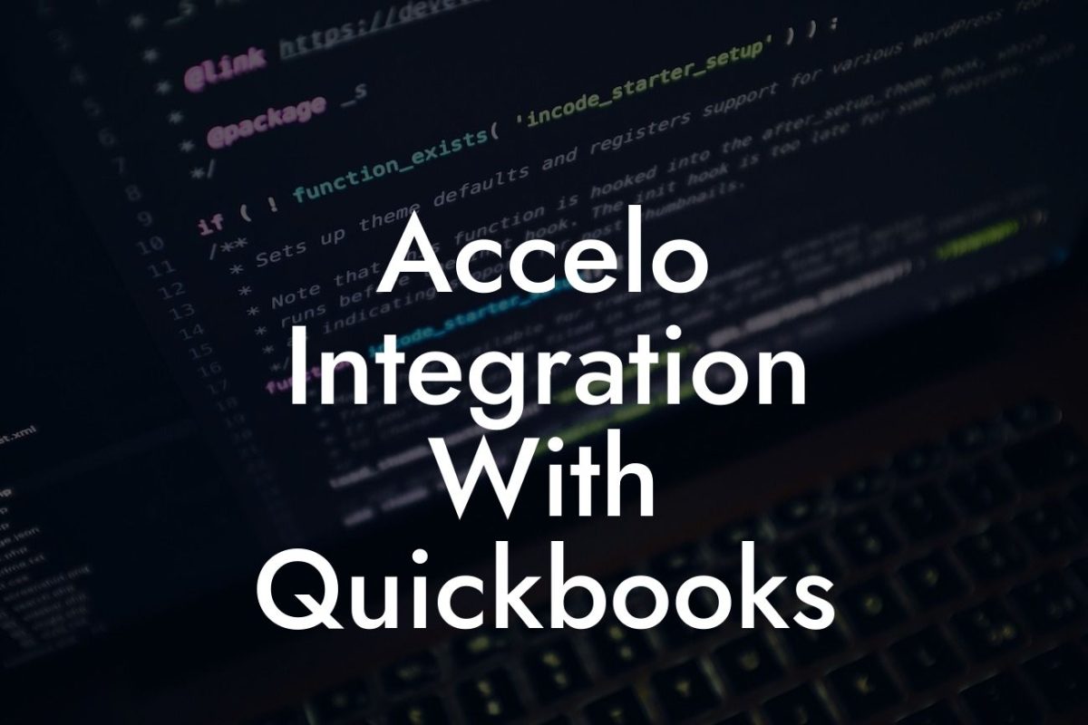 Accelo Integration With Quickbooks