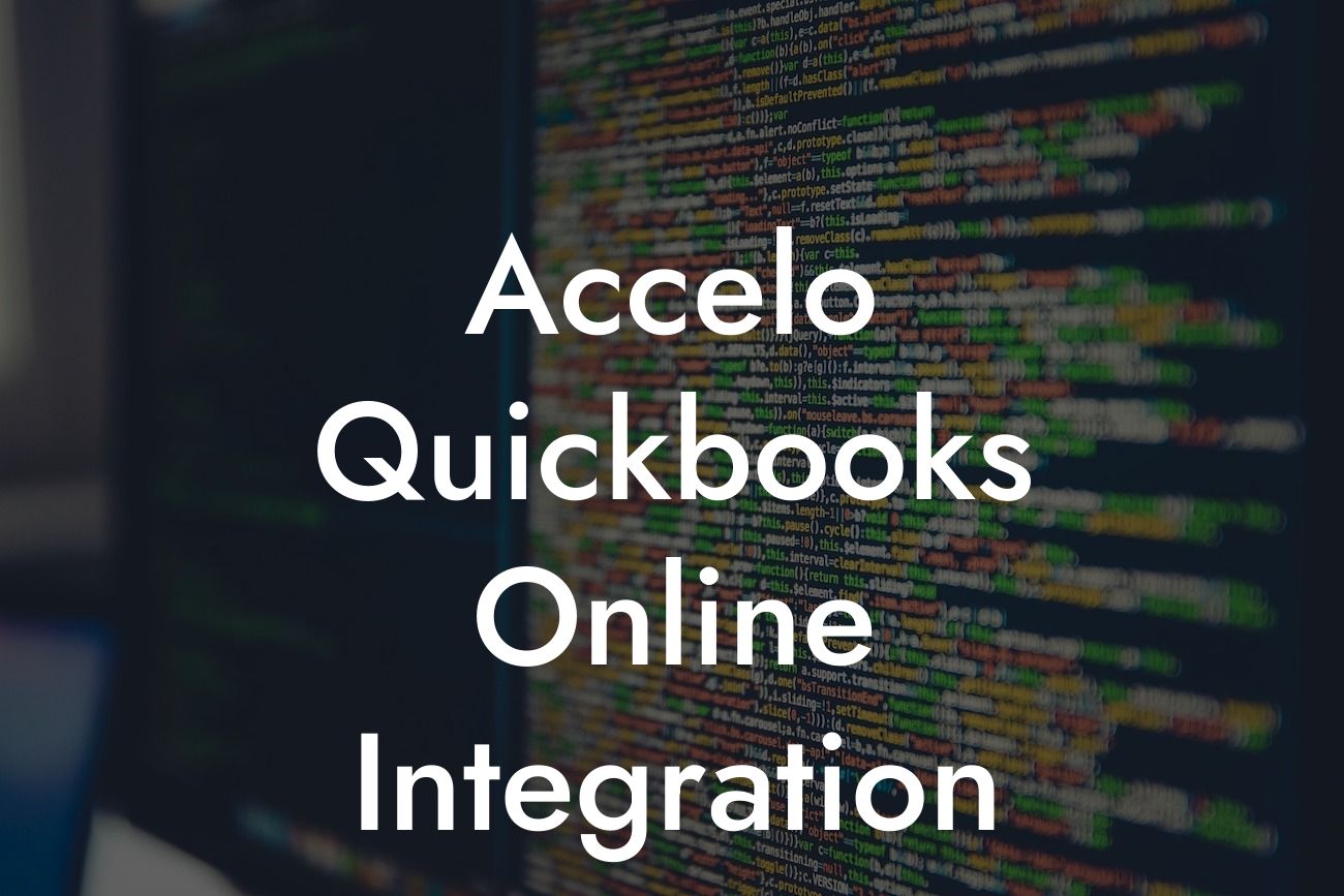 Accelo Quickbooks Online Integration