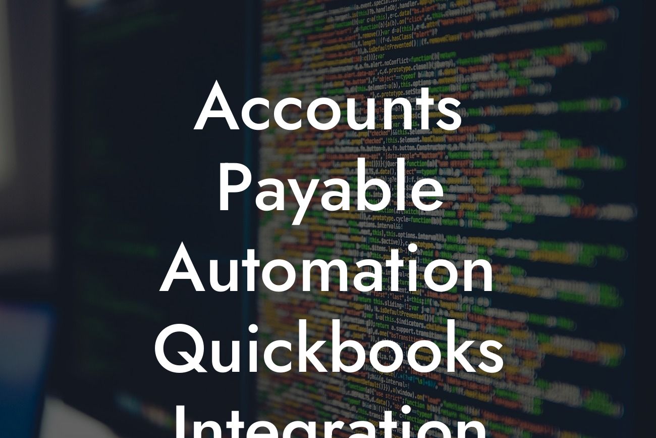 Accounts Payable Automation Quickbooks Integration