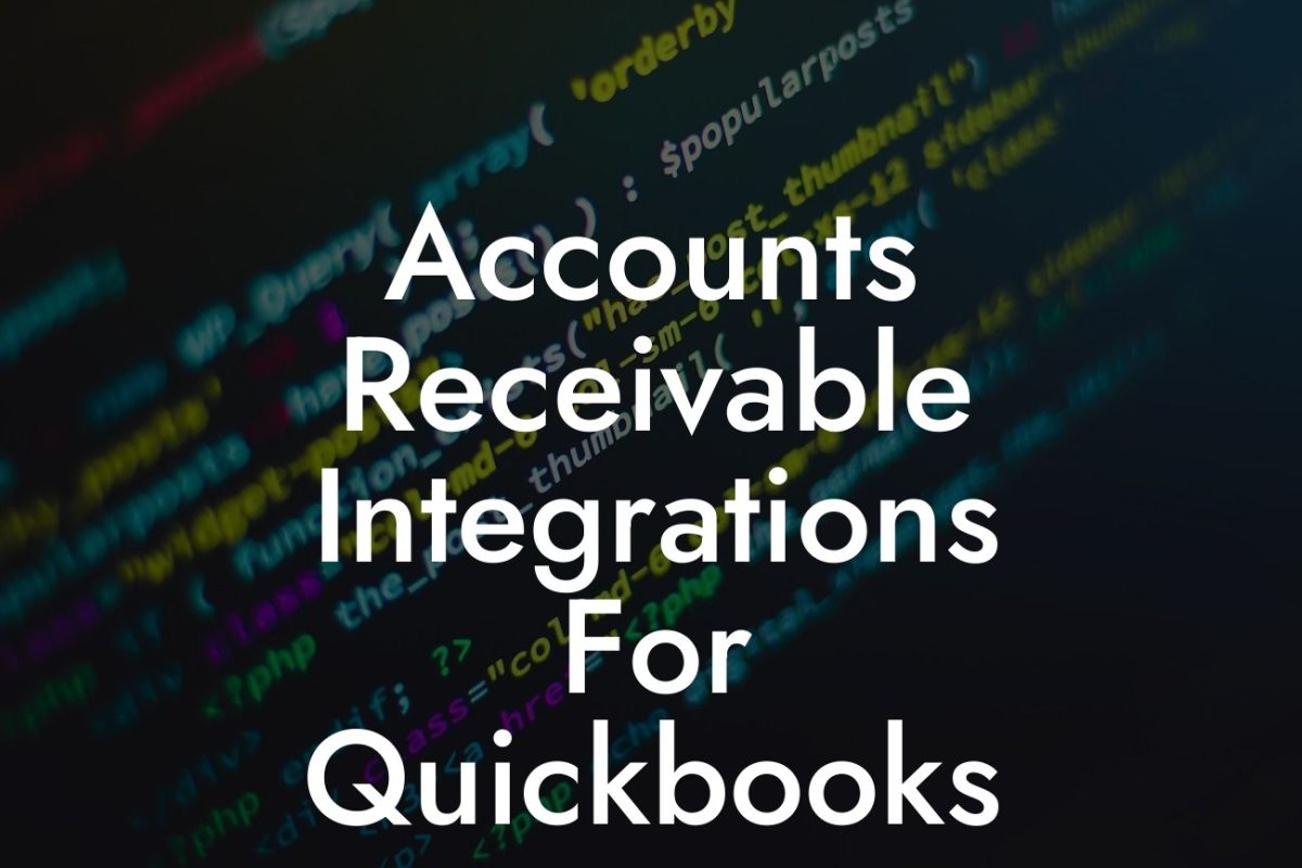 Accounts Receivable Integrations For Quickbooks