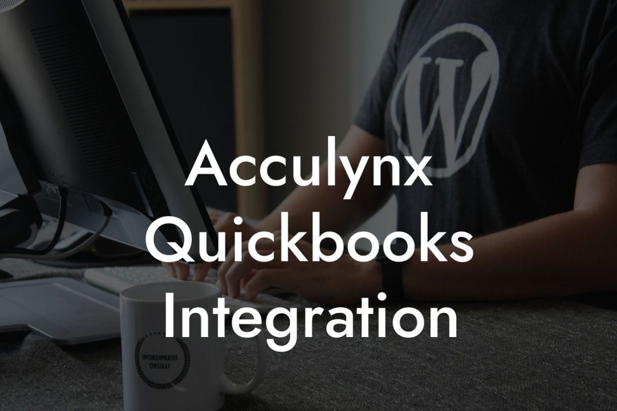 Acculynx Quickbooks Integration