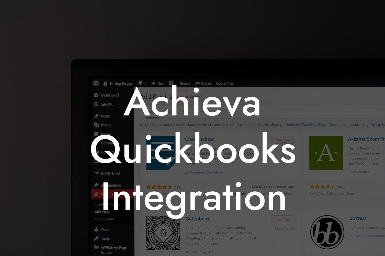 Achieva Quickbooks Integration