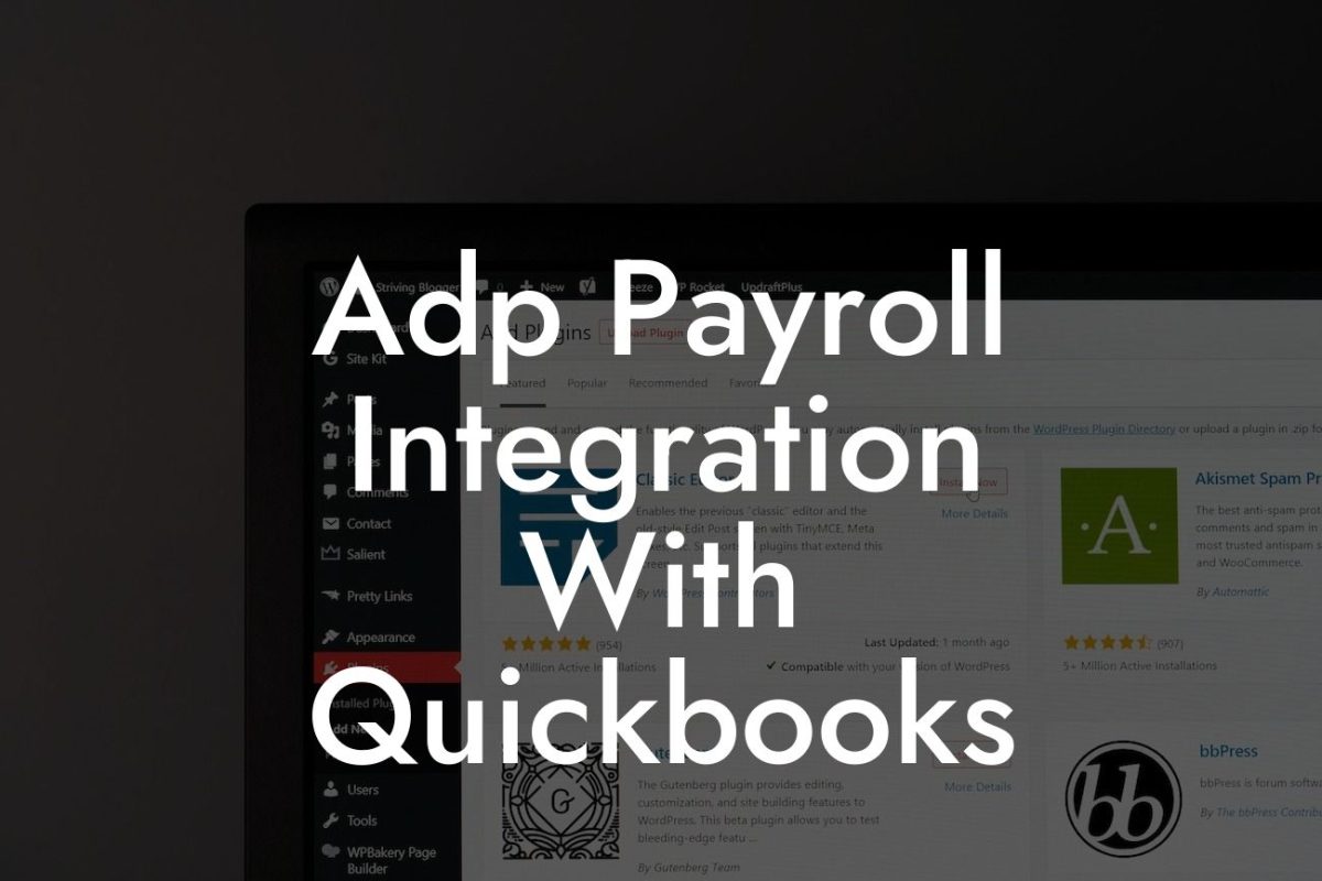 Adp Payroll Integration With Quickbooks