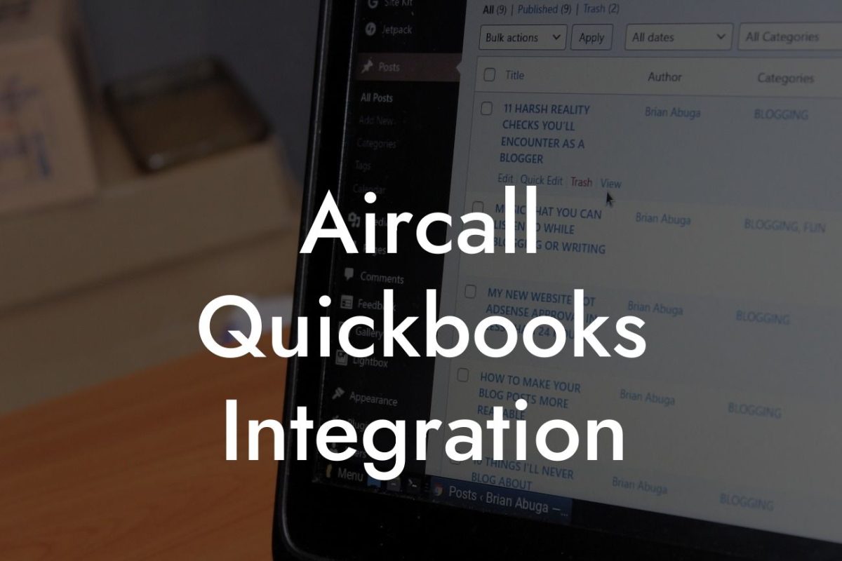 Aircall Quickbooks Integration