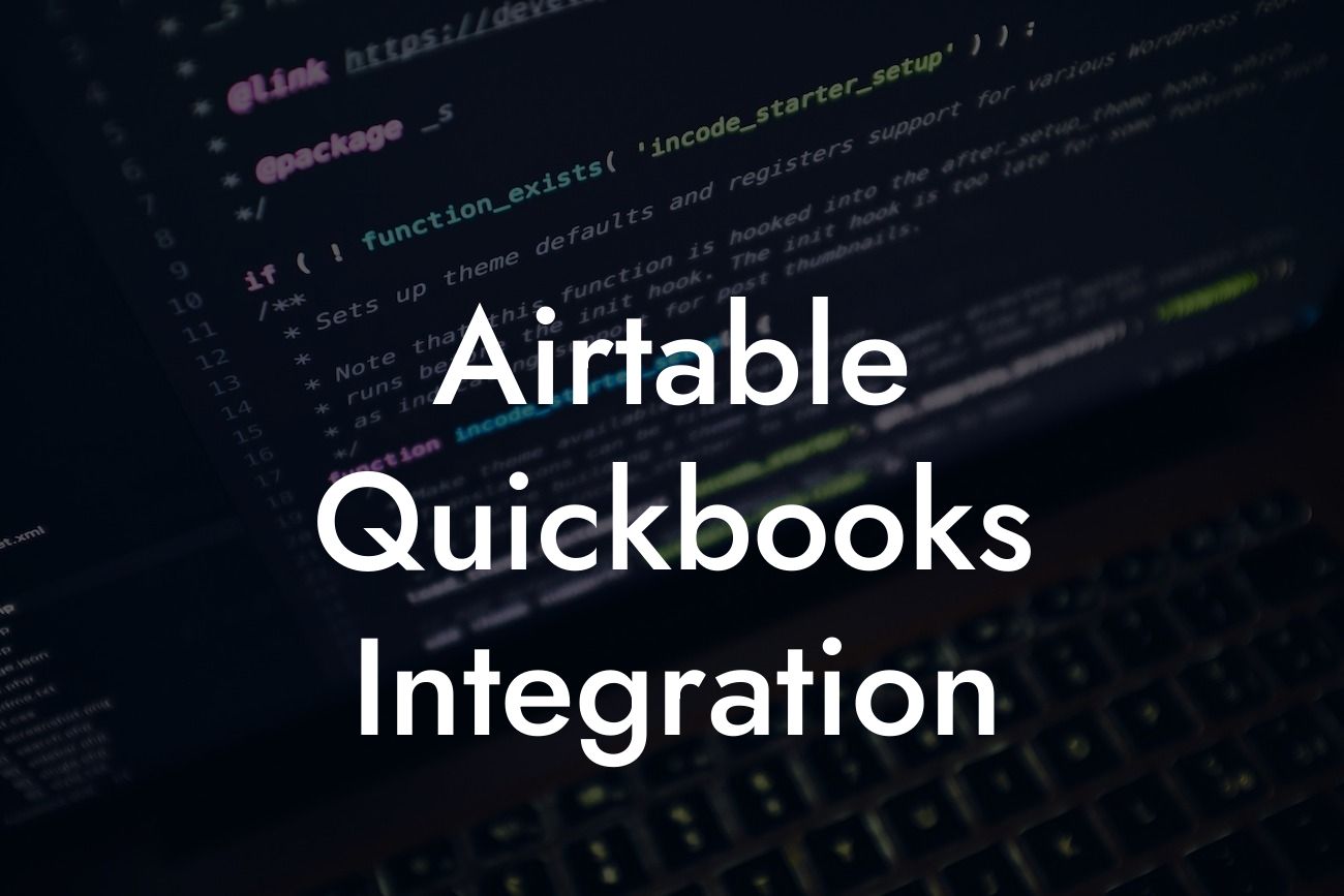 Airtable Quickbooks Integration