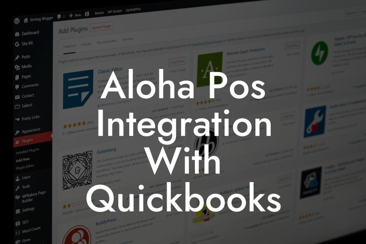 Aloha Pos Integration With Quickbooks