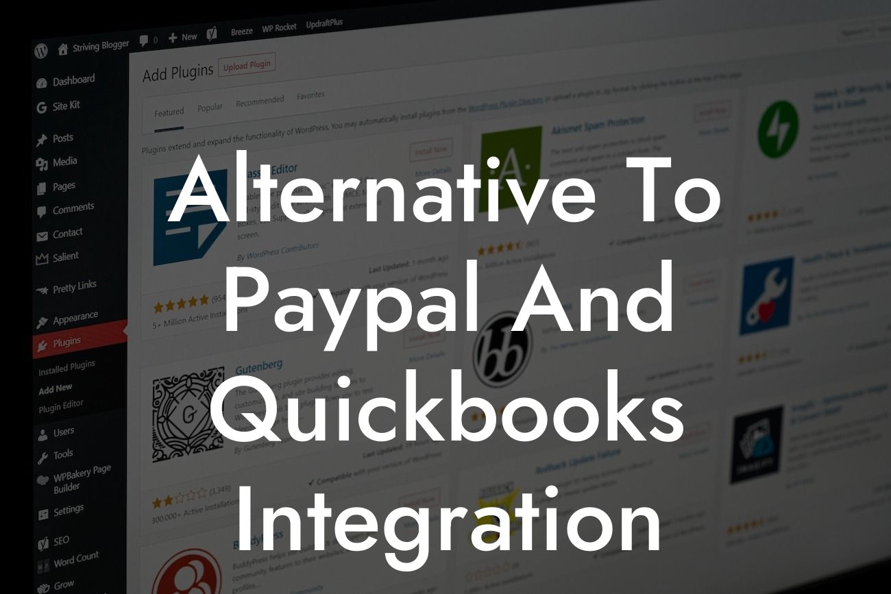 Alternative To Paypal And Quickbooks Integration