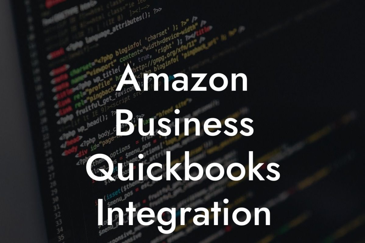 Amazon Business Quickbooks Integration