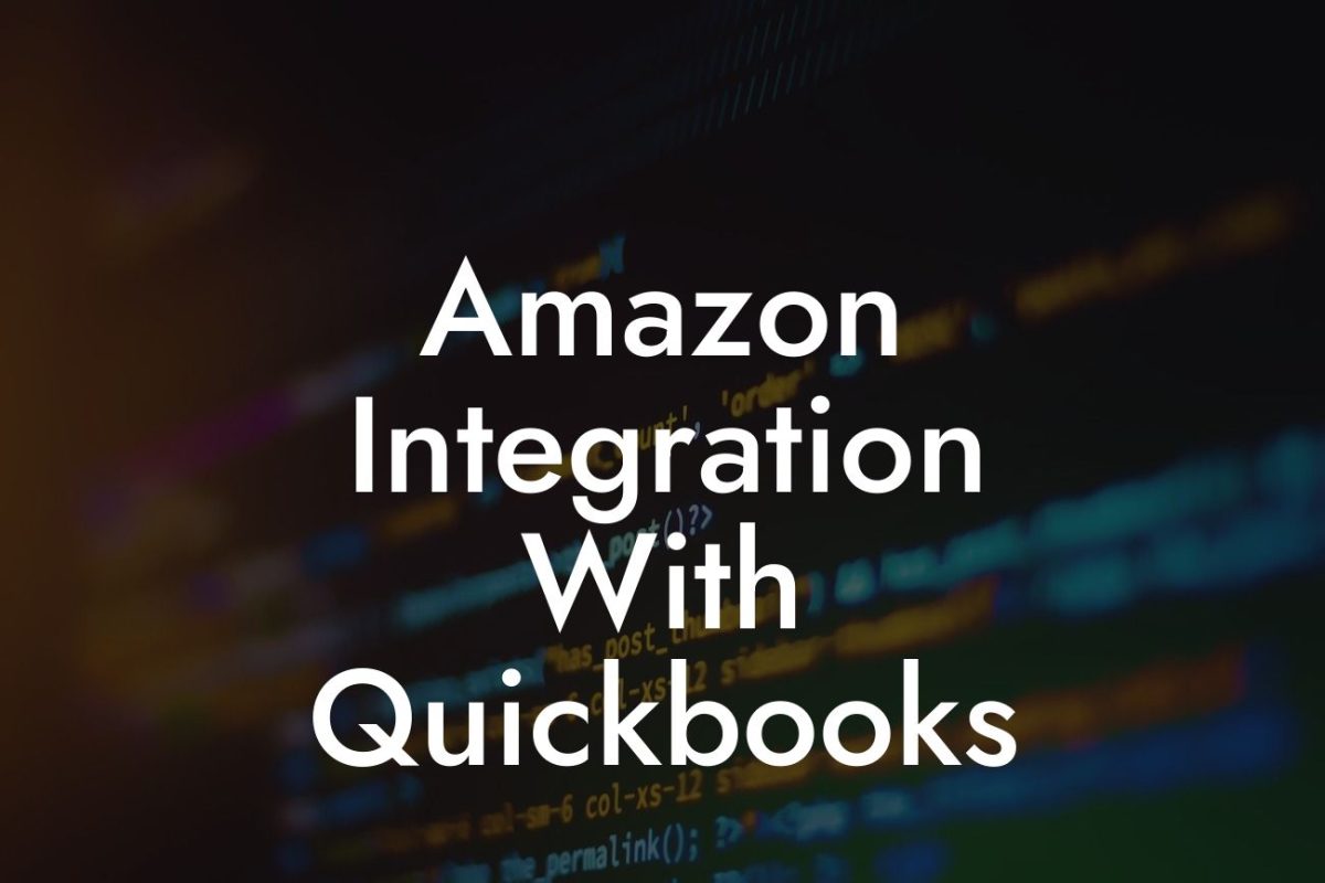 Amazon Integration With Quickbooks