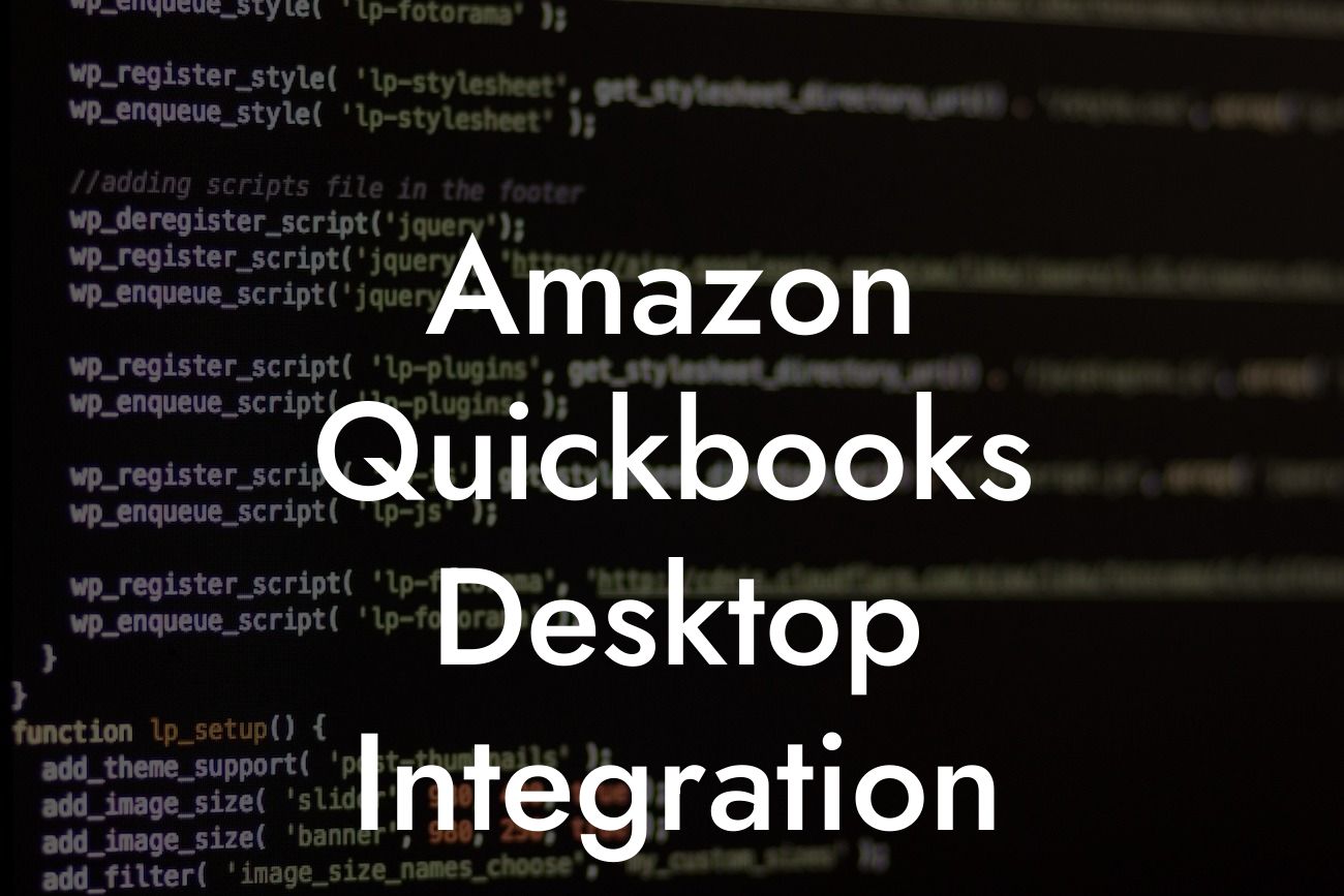 Amazon Quickbooks Desktop Integration