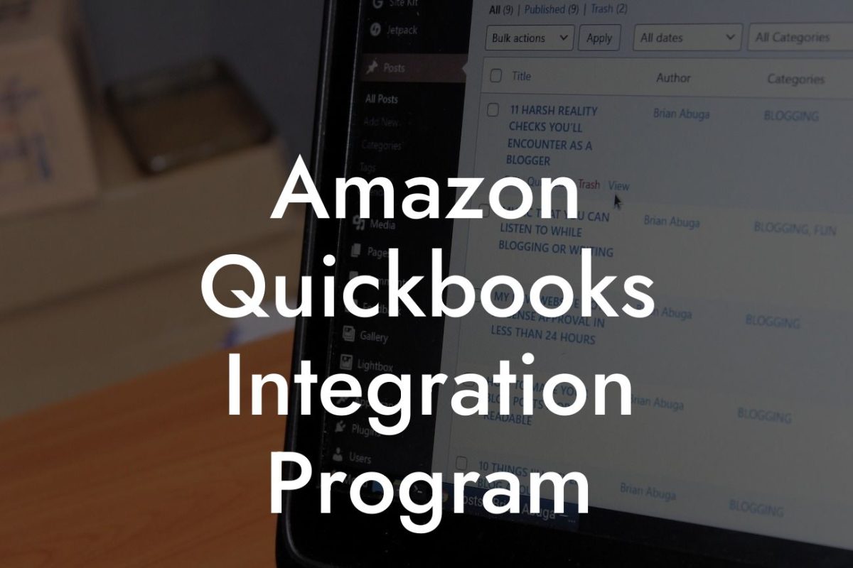 Amazon Quickbooks Integration Program