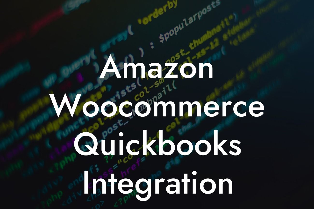 Amazon Woocommerce Quickbooks Integration