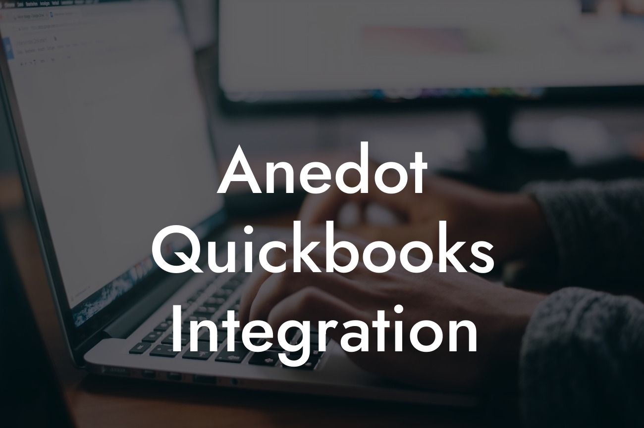 Anedot Quickbooks Integration