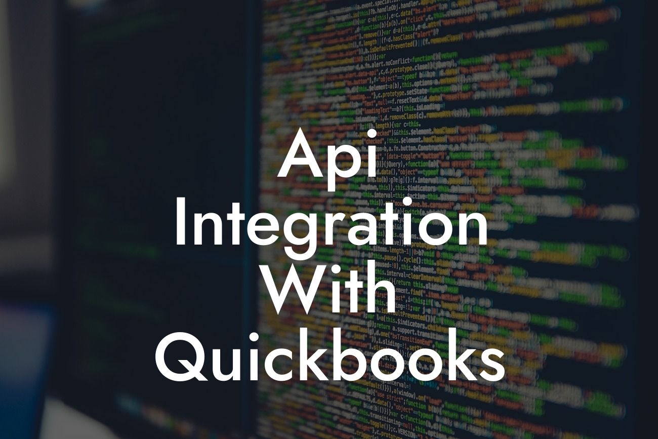 Api Integration With Quickbooks