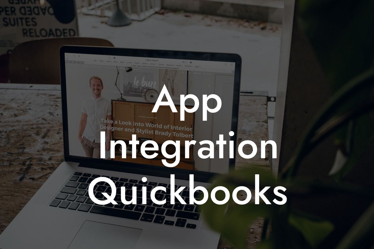 App Integration Quickbooks