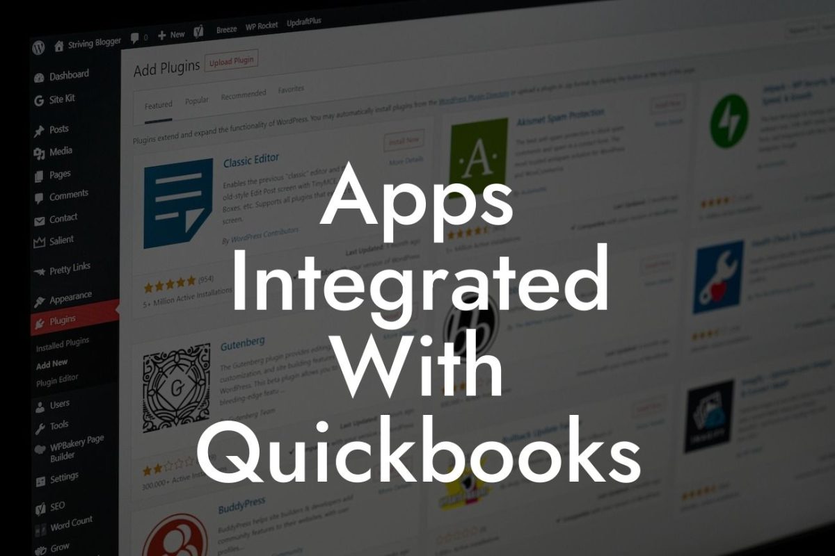 Apps Integrated With Quickbooks