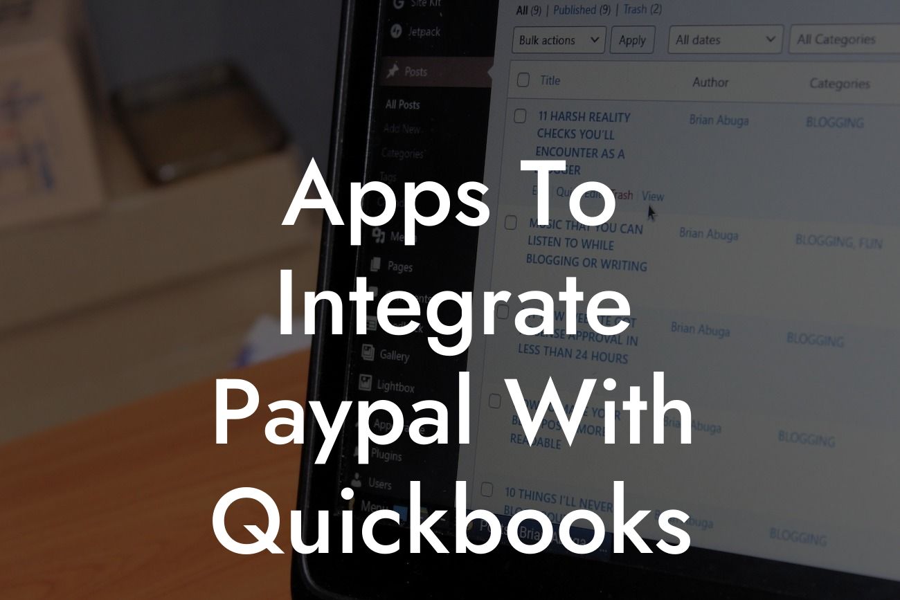 Apps To Integrate Paypal With Quickbooks