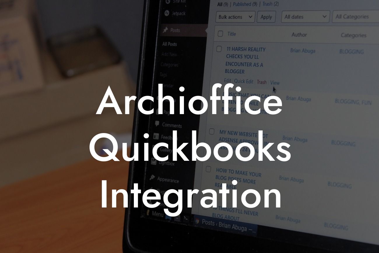 Archioffice Quickbooks Integration