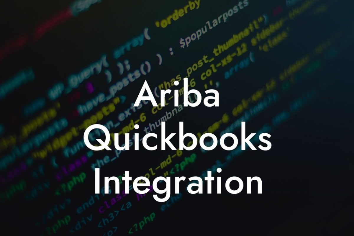 Ariba Quickbooks Integration