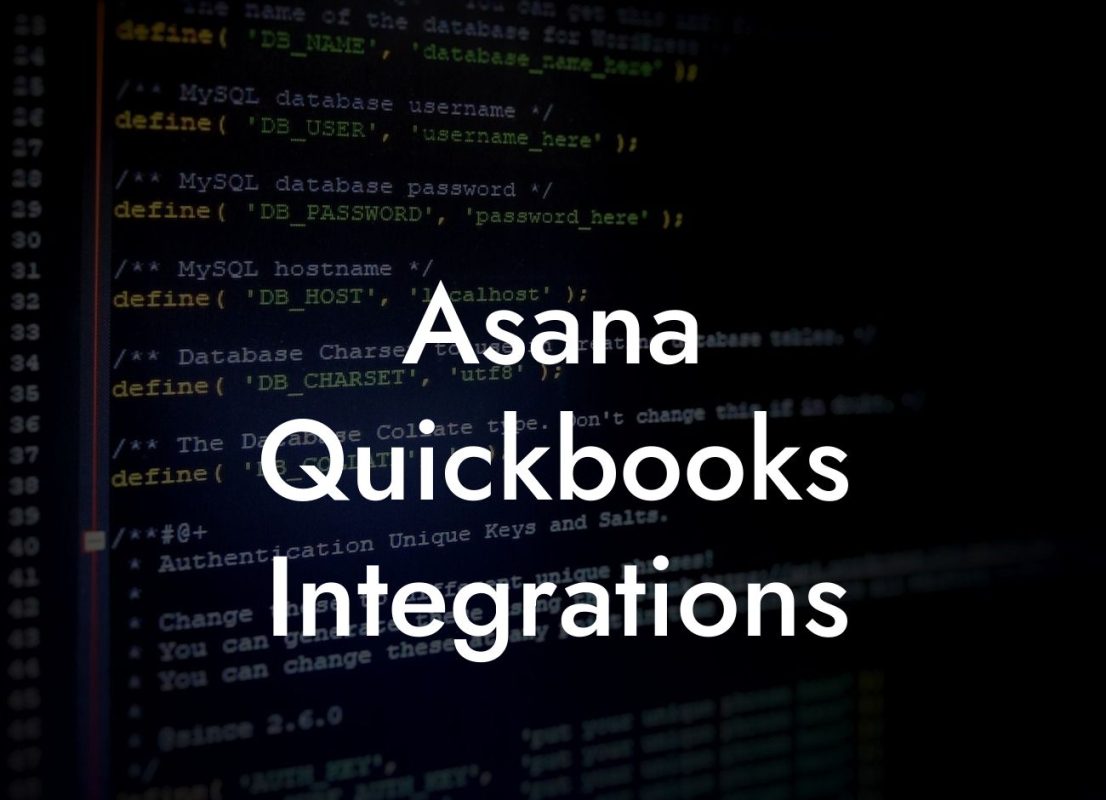 Asana Quickbooks Integrations