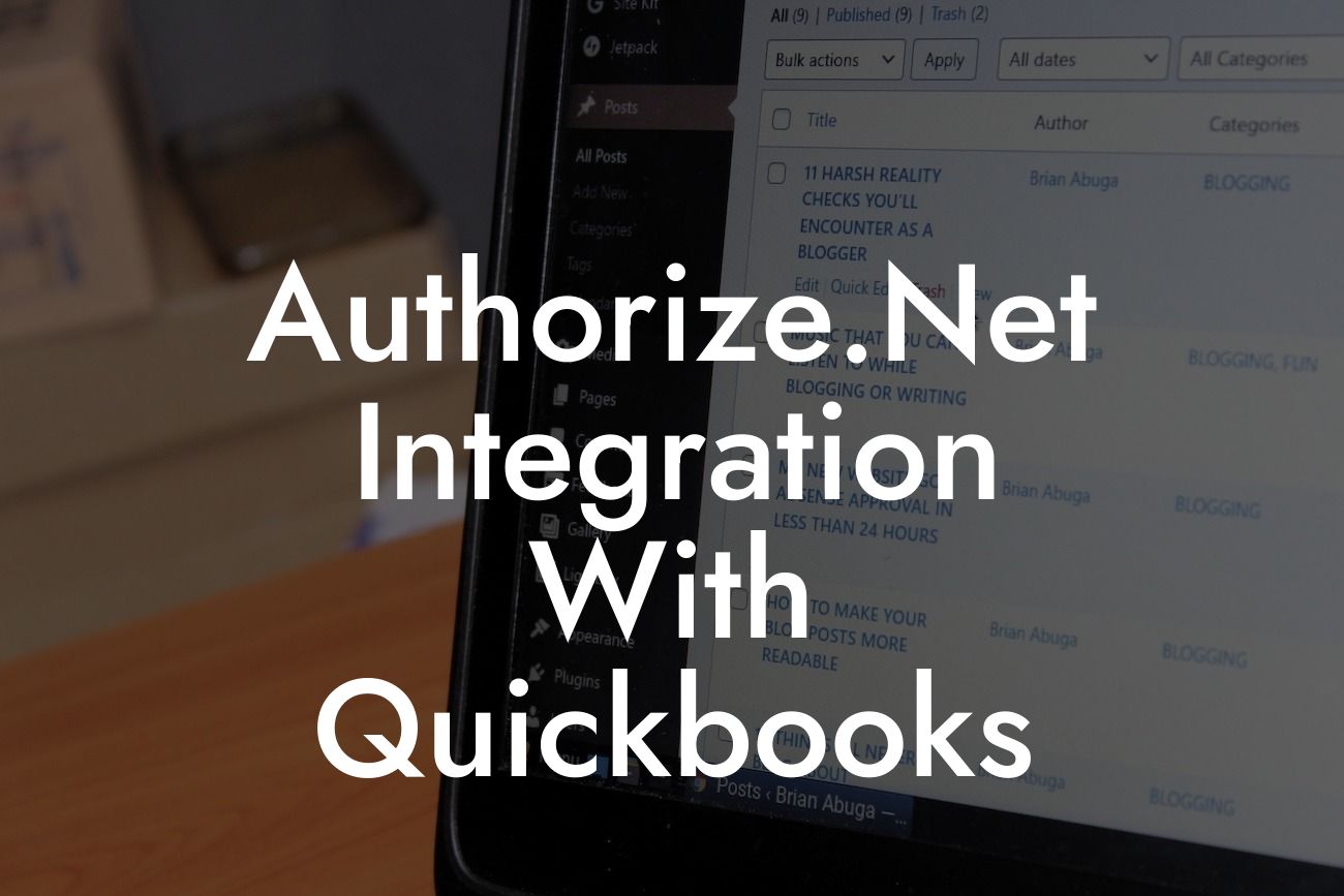 Authorize.Net Integration With Quickbooks