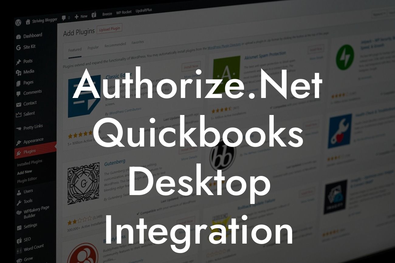 Authorize.Net Quickbooks Desktop Integration