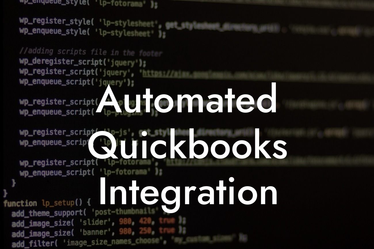 Automated Quickbooks Integration