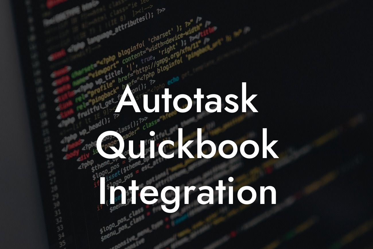 Autotask Quickbook Integration