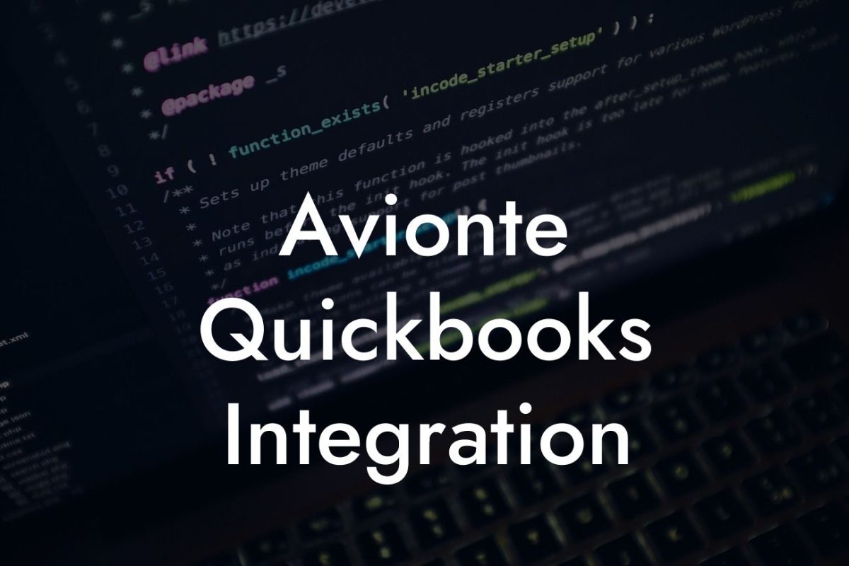 Avionte Quickbooks Integration