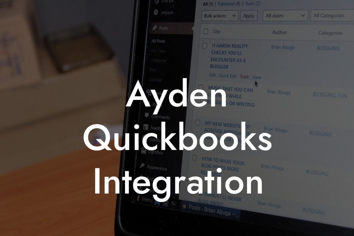 Ayden Quickbooks Integration