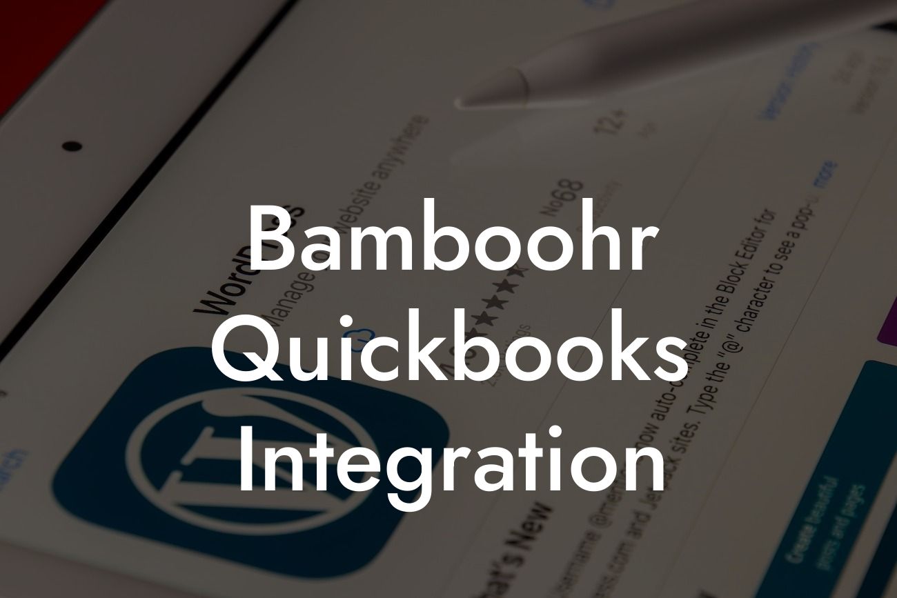 Bamboohr Quickbooks Integration