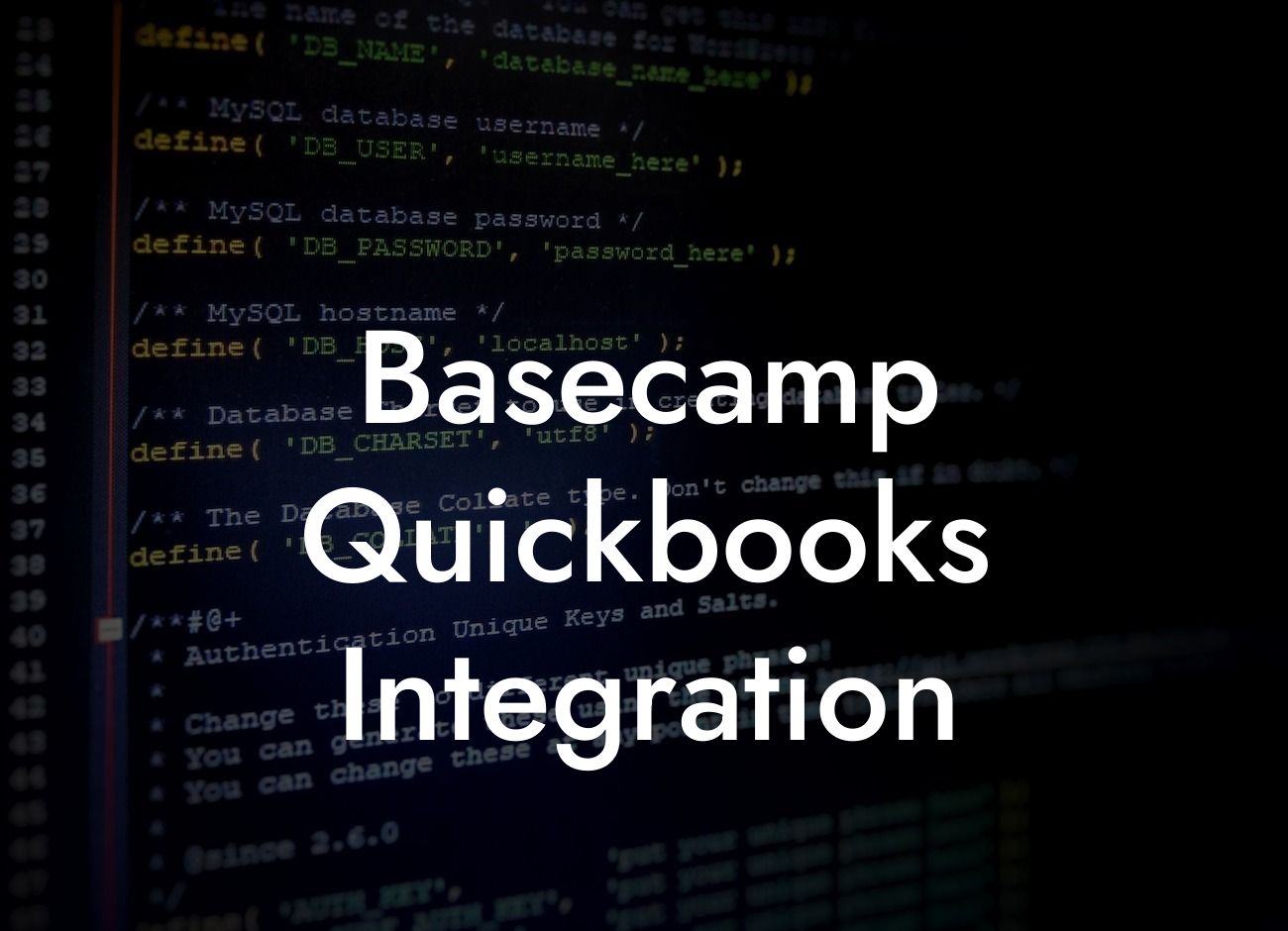 Basecamp Quickbooks Integration