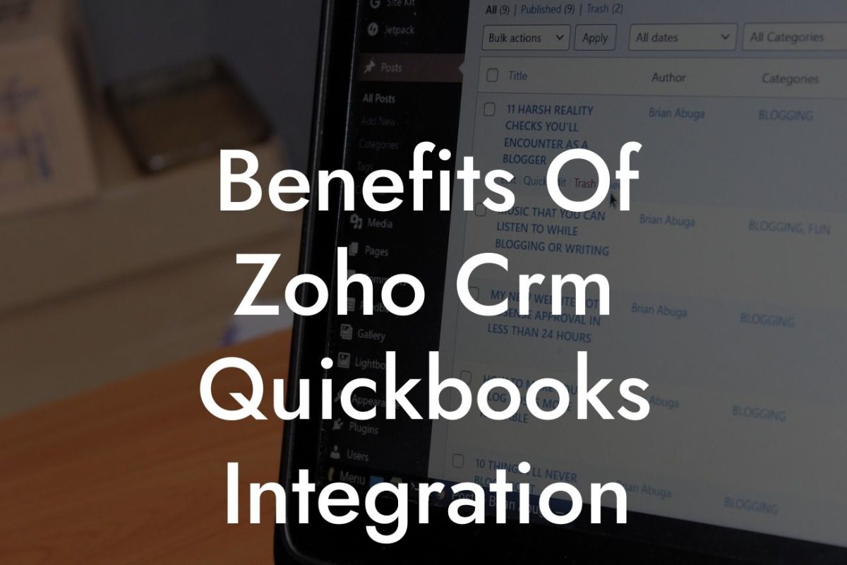 Benefits Of Zoho Crm Quickbooks Integration