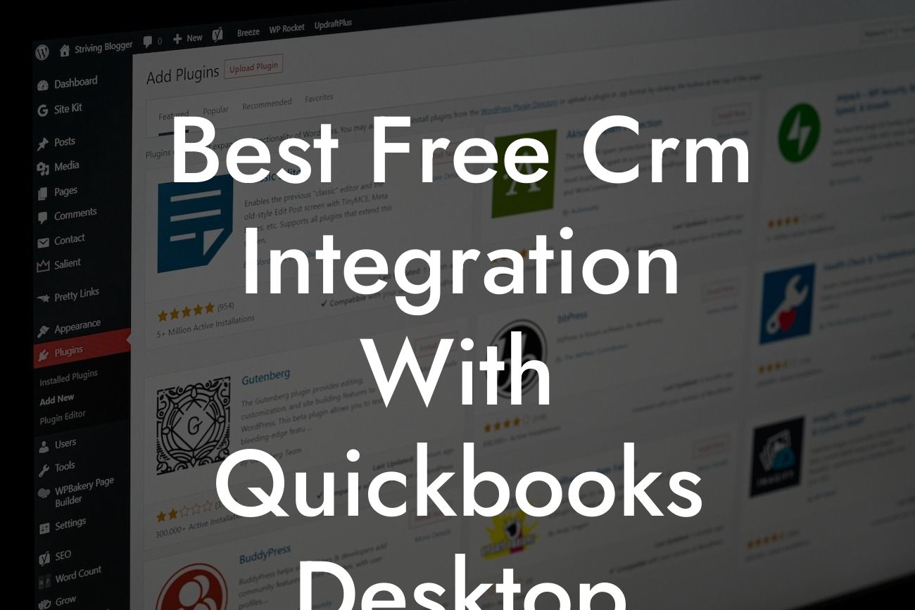 Best Free Crm Integration With Quickbooks Desktop