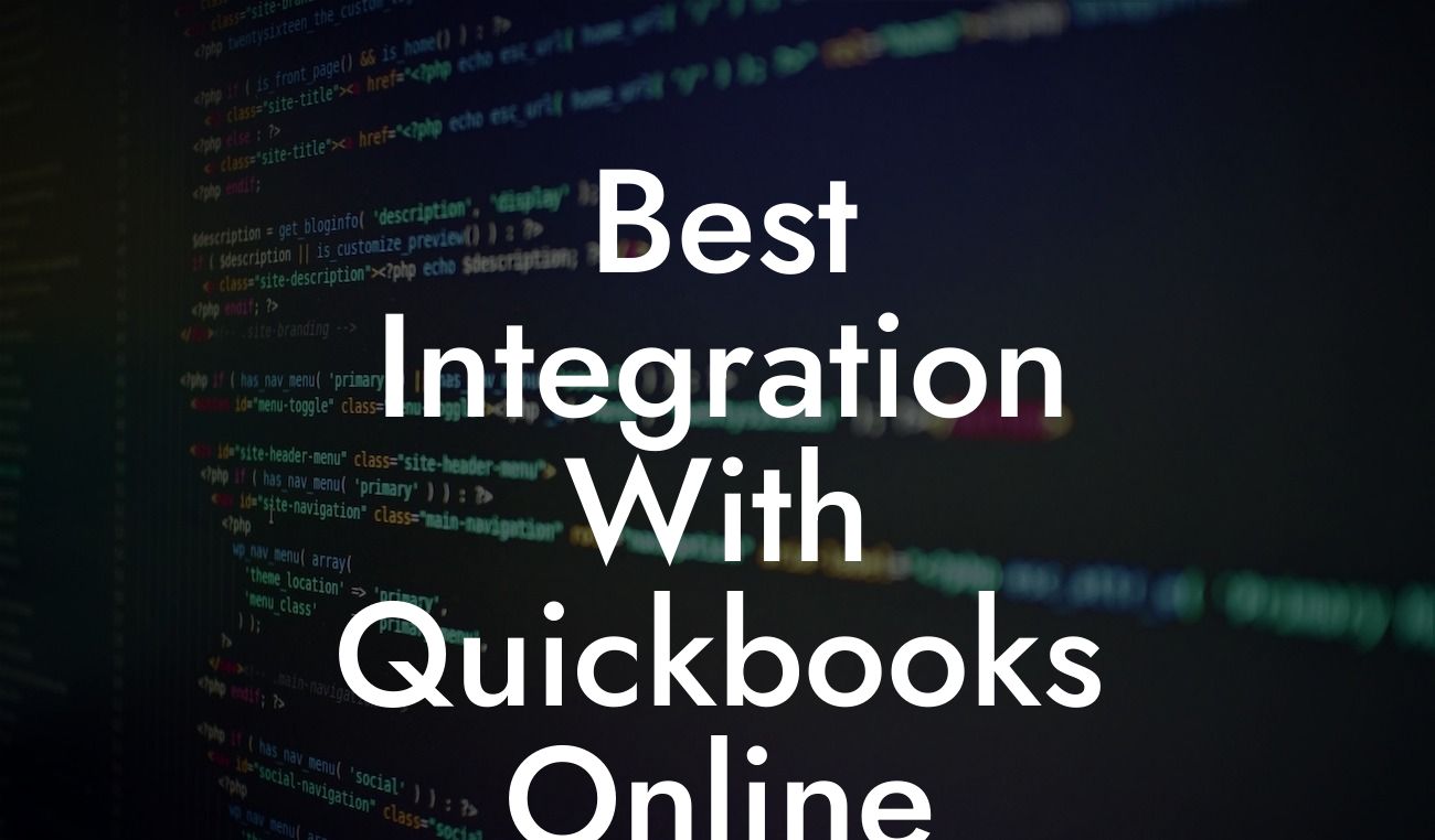 Best Integration With Quickbooks Online