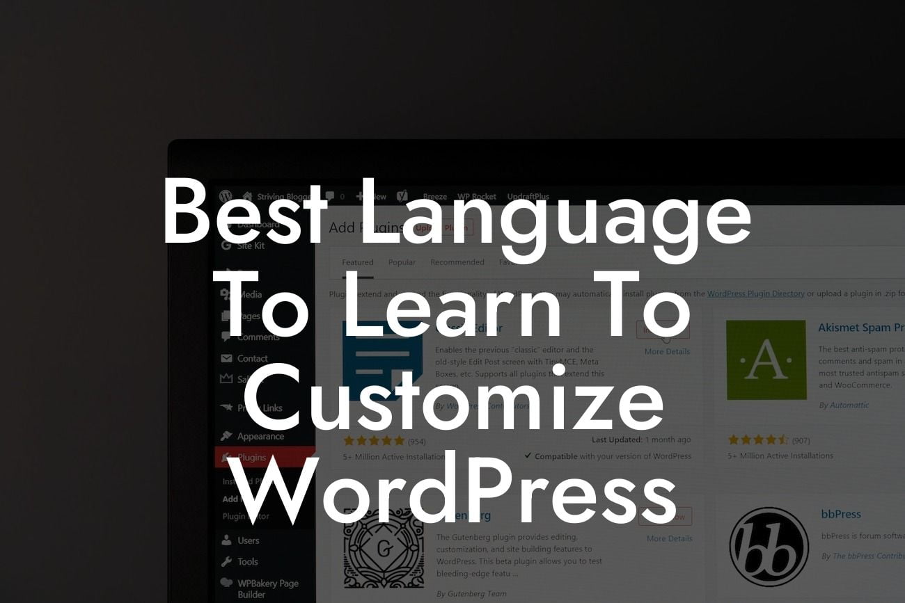 Best Language To Learn To Customize WordPress