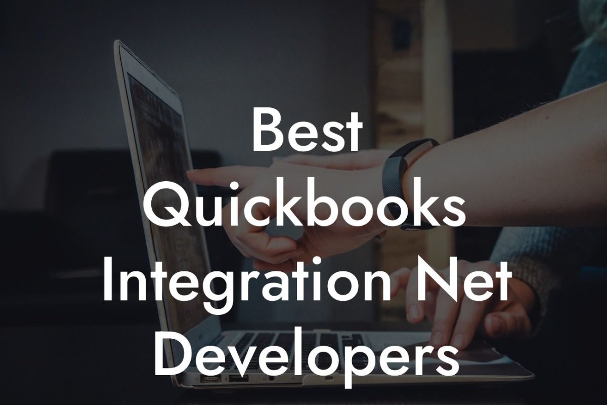 Best Quickbooks Integration Net Developers