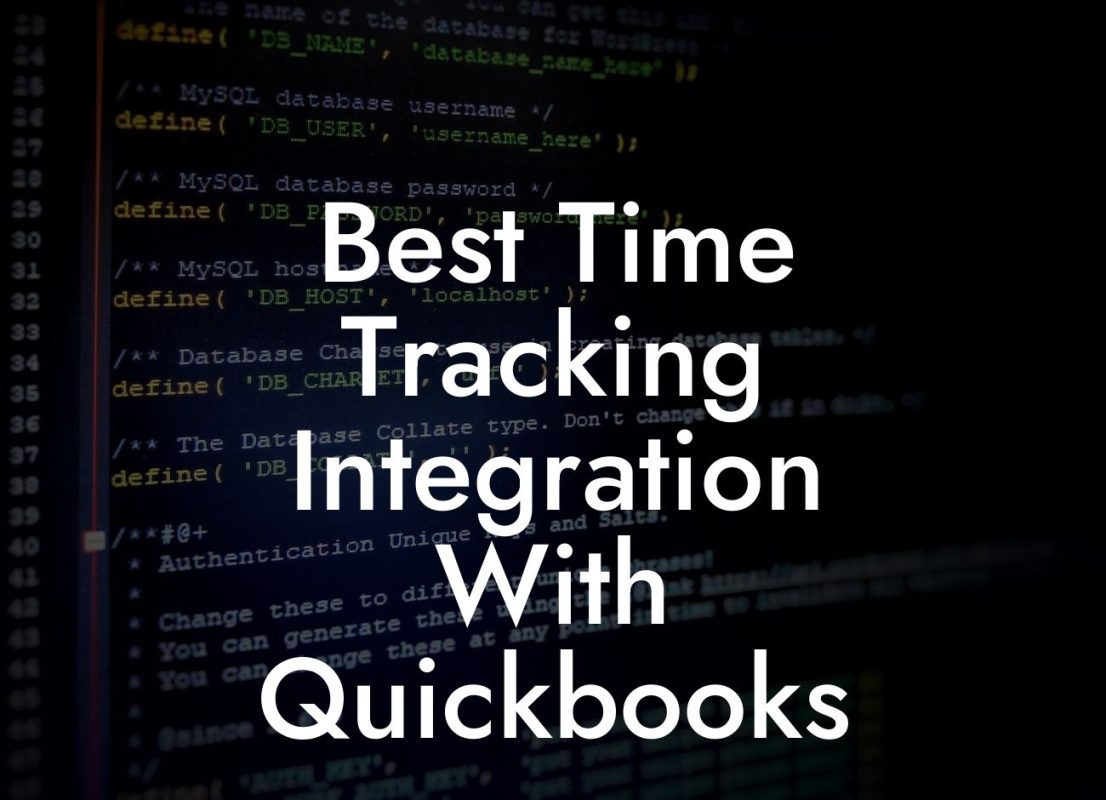 Best Time Tracking Integration With Quickbooks