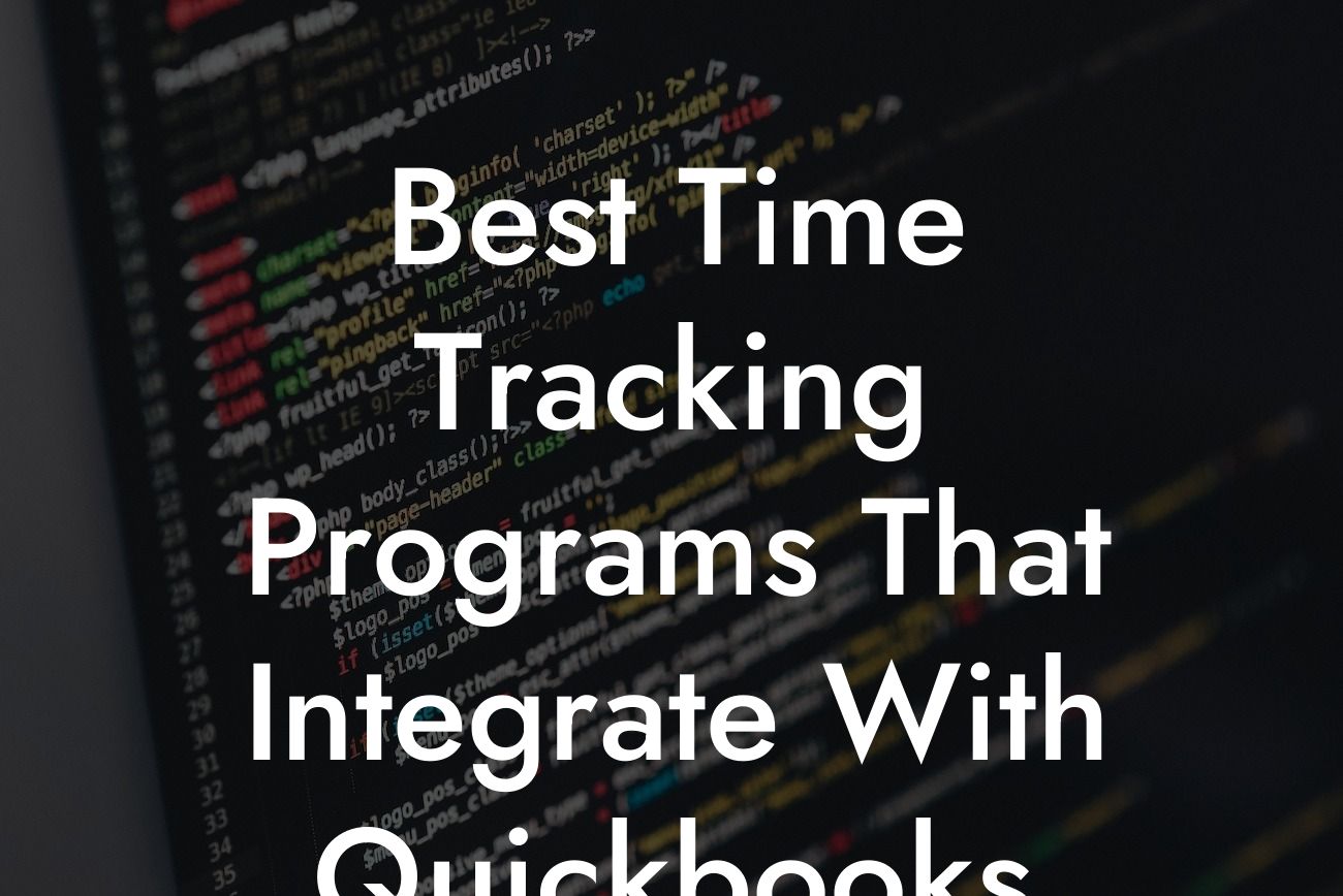 Best Time Tracking Programs That Integrate With Quickbooks