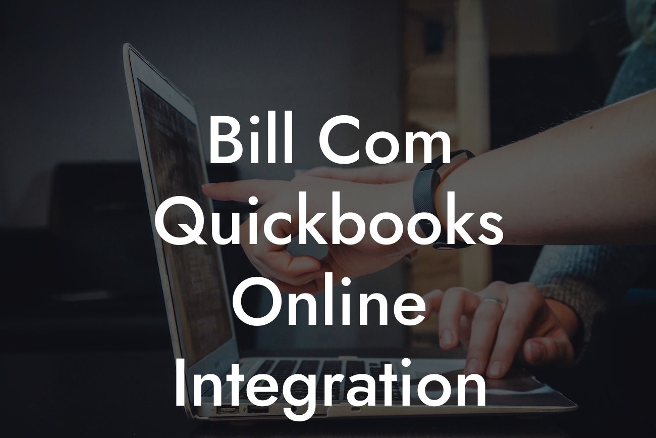 Bill Com Quickbooks Online Integration