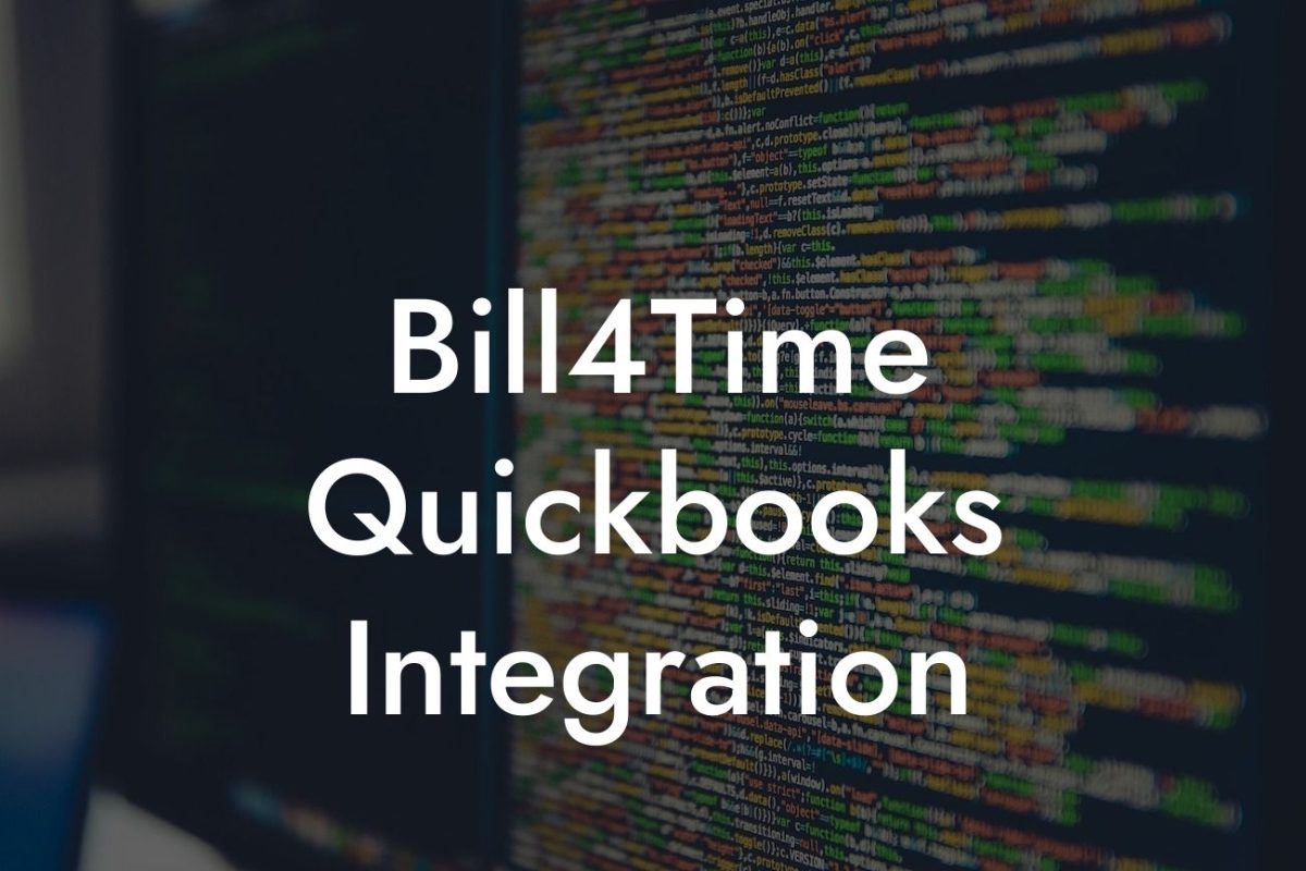 Bill4Time Quickbooks Integration