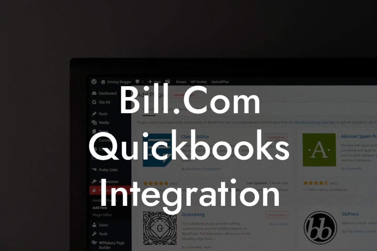 Bill.Com Quickbooks Integration