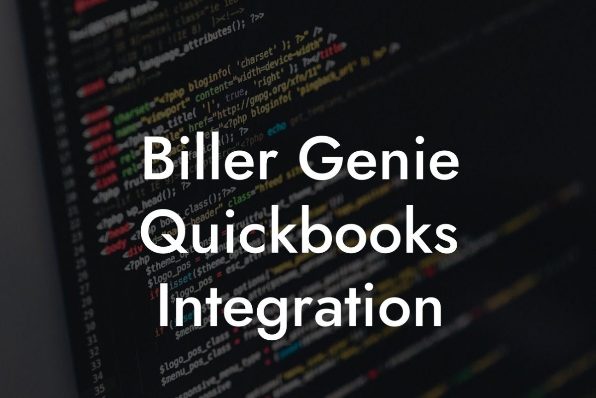 Biller Genie Quickbooks Integration