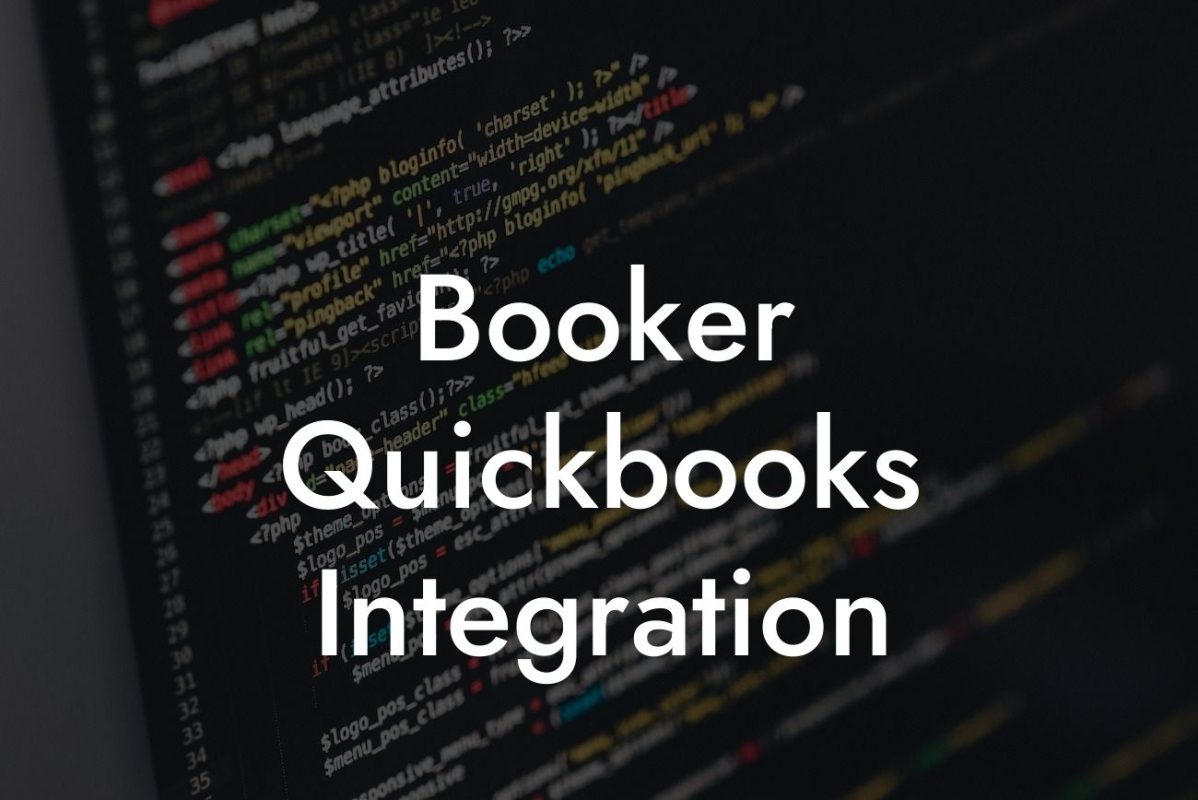 Booker Quickbooks Integration