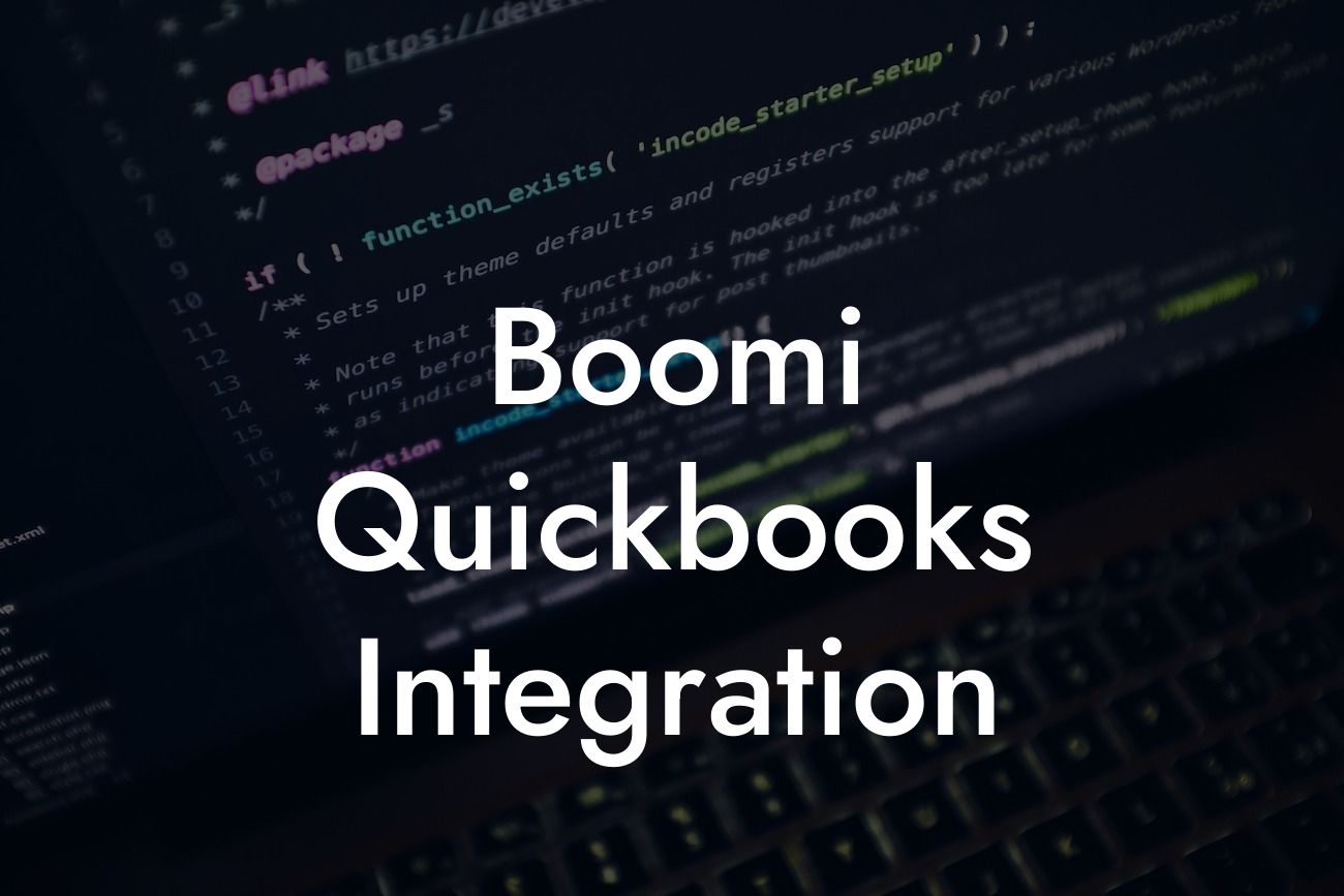 Boomi Quickbooks Integration