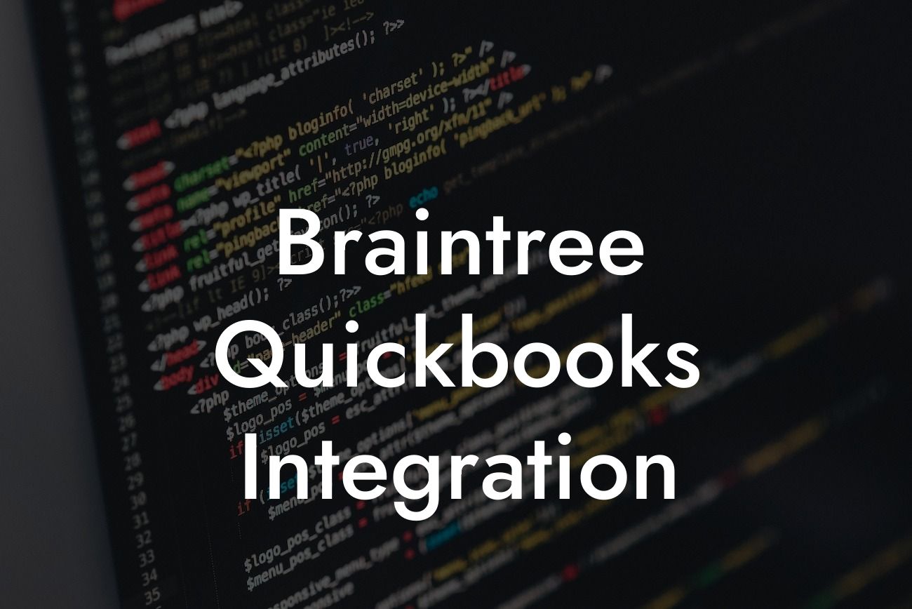 Braintree Quickbooks Integration