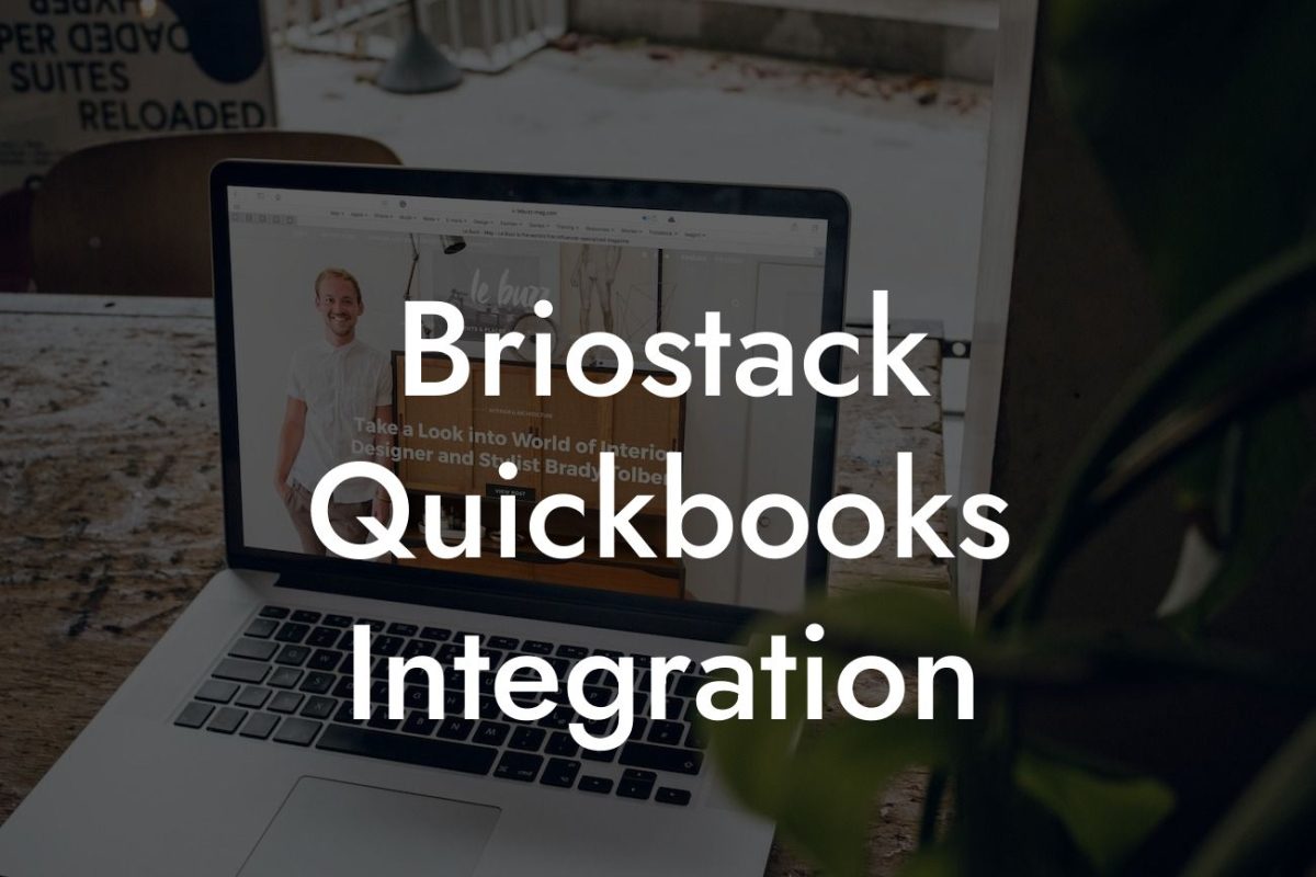 Briostack Quickbooks Integration