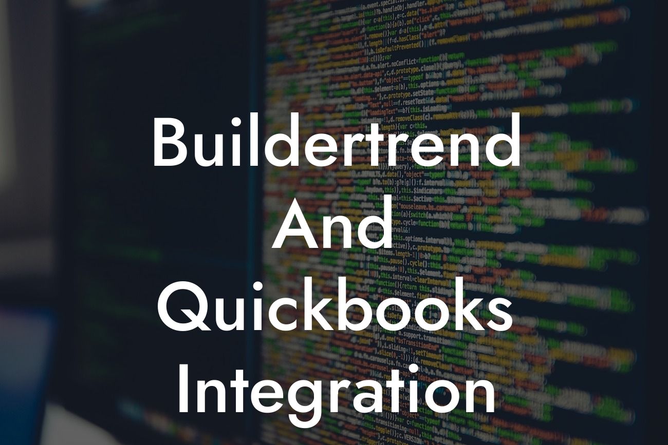 Buildertrend And Quickbooks Integration