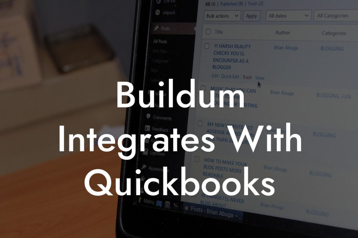 Buildum Integrates With Quickbooks