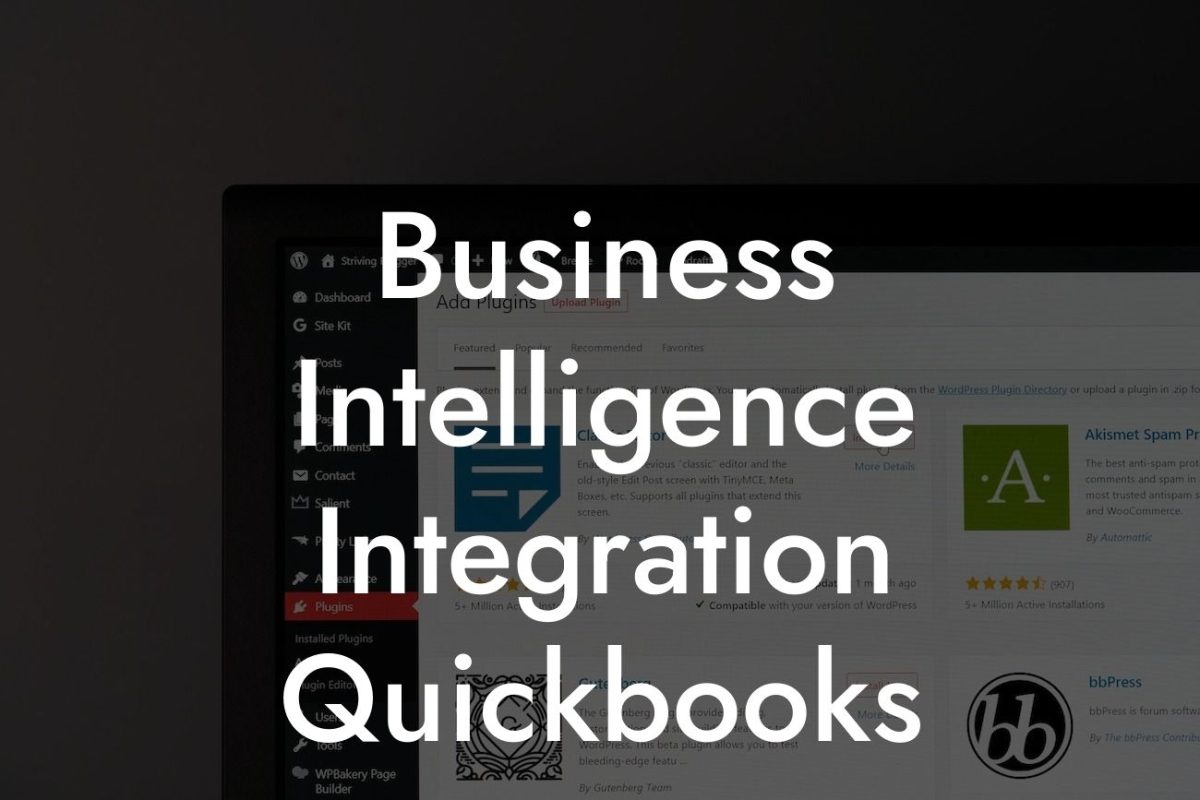 Business Intelligence Integration Quickbooks